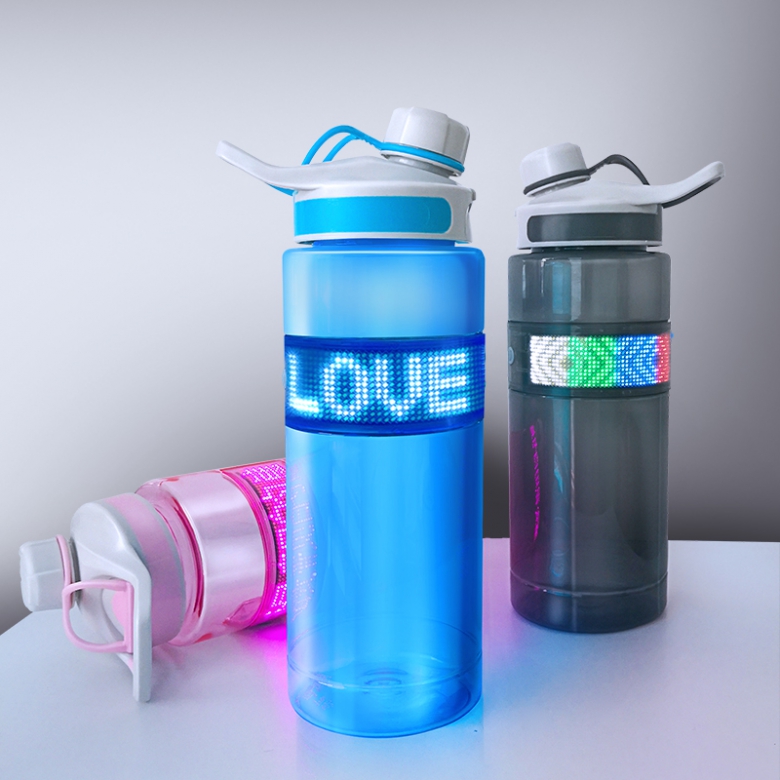 LED Display Promotional Gift Water Bottle