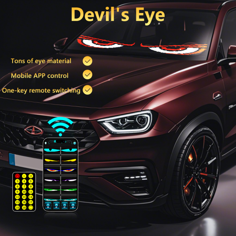 One-to-two Devil's Eye car screen